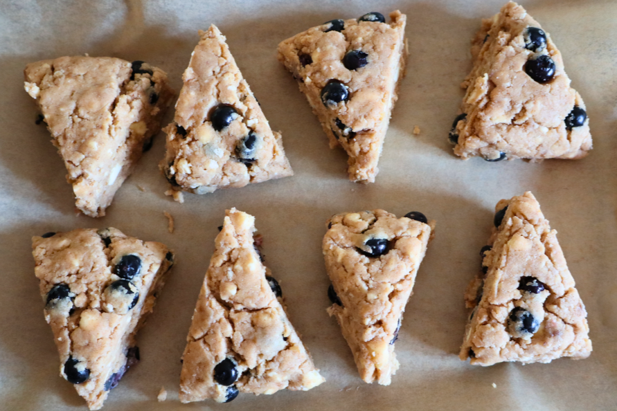Grain-Free Sourdough Blueberry Scones | Bake from Frozen