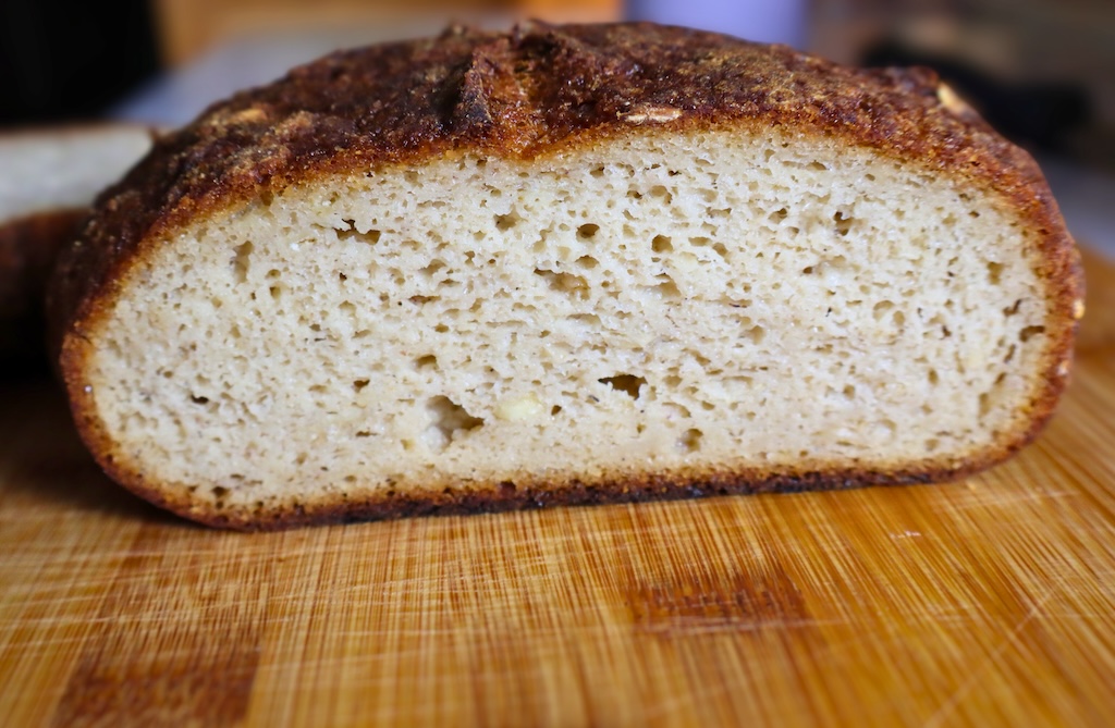 Rustic Gluten-Free Honey Oat Sourdough Bread
